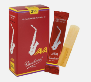 Hộp Dăm Vandoren Saxophone Java Đỏ số 2 1/2 Alto (10 cái)