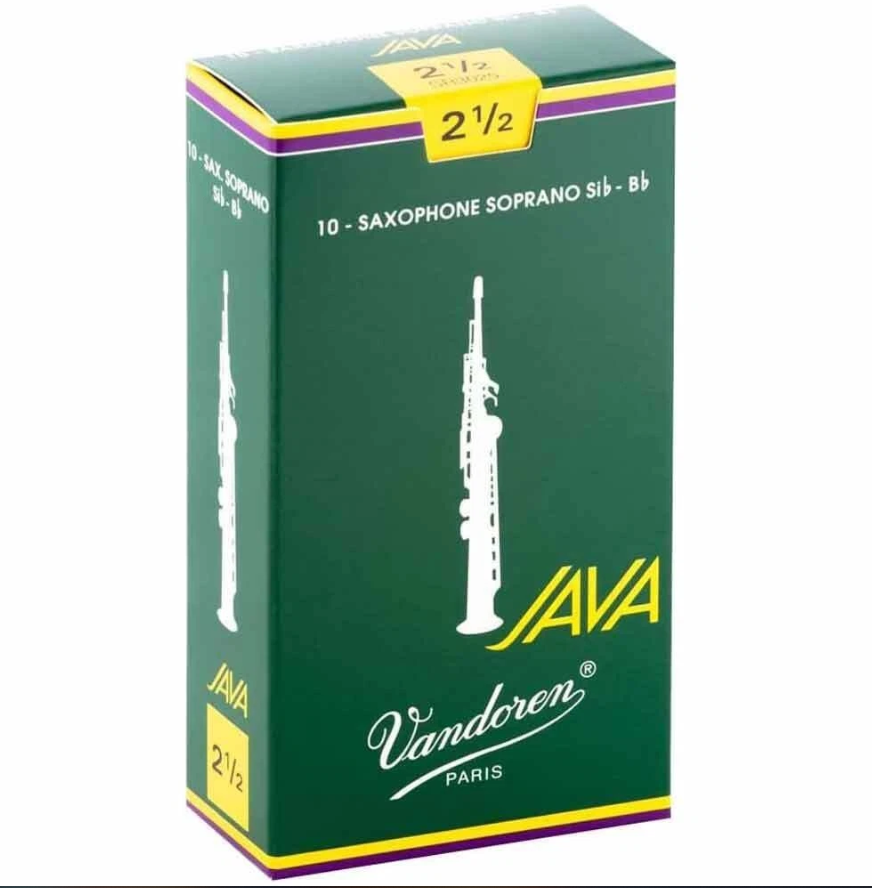 Hộp Dăm Vandoren Saxophone Java Xanh Lá số 2 1/2 Soprano (10 cái)
