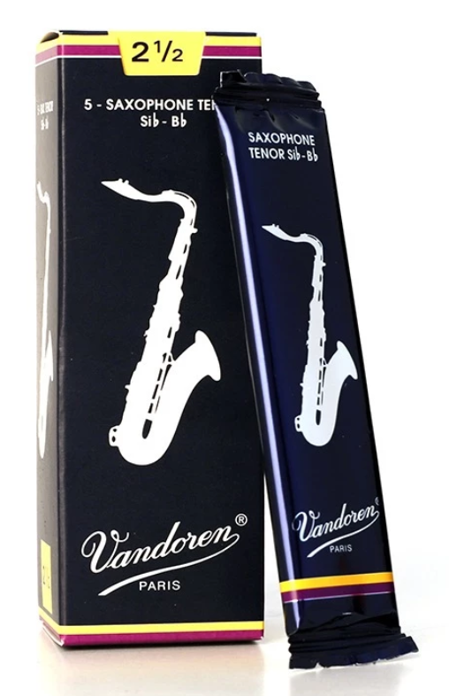 Hộp Dăm Vandoren Saxophone Truyền thống số 2 1/2 Tenor (5 cái)