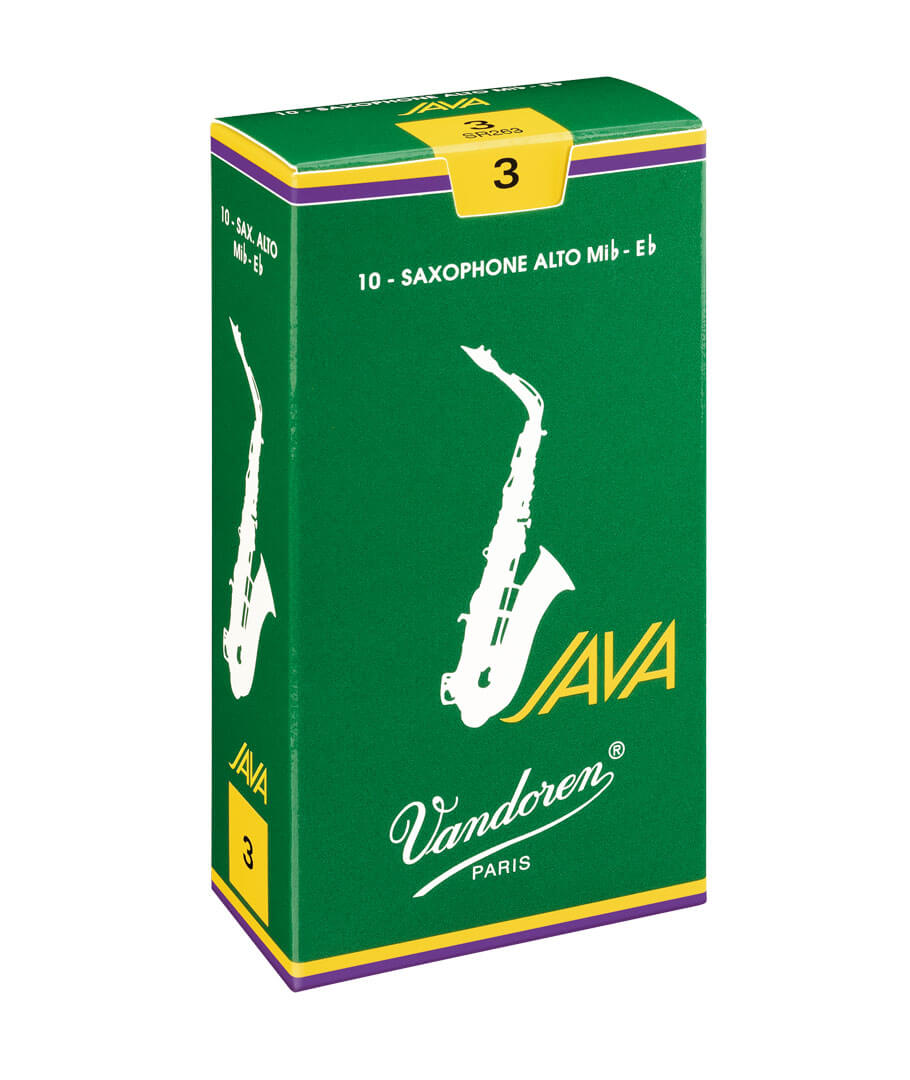Hộp Dăm Vandoren Saxophone Java Xanh Lá số 3 Alto (10 cái)