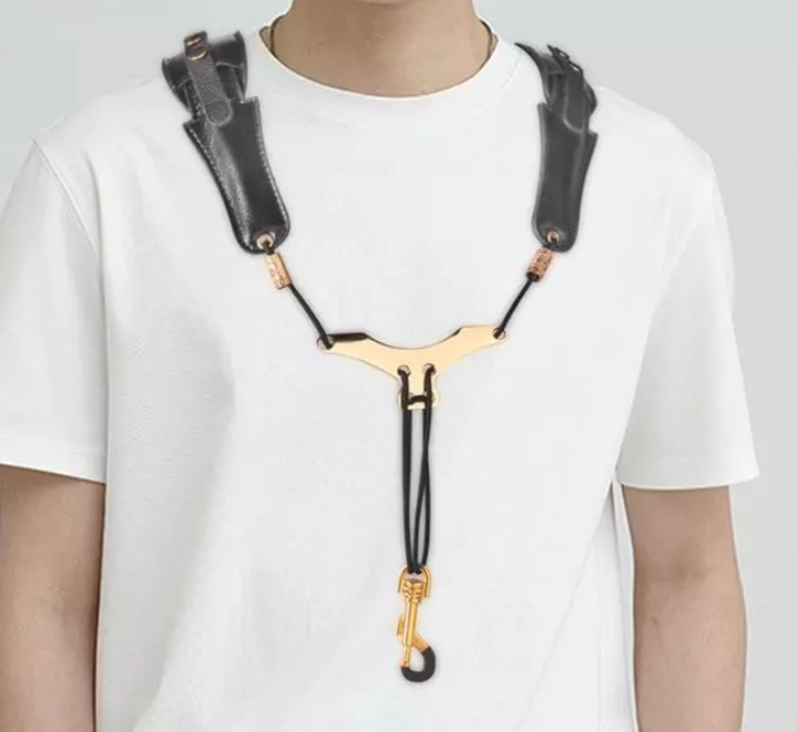 Dây đeo cổ Saxophone có thể điều chỉnh cho đai móc Soprano Alto Tenor Saxophone (Sao chép) - Ảnh 2